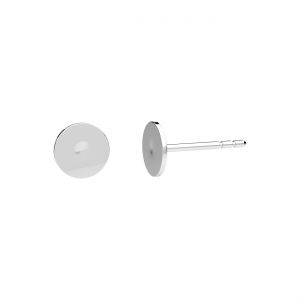 Náušnice napichovací s destičkou GWP*stříbrná AG 925*GWP 6 6 mm