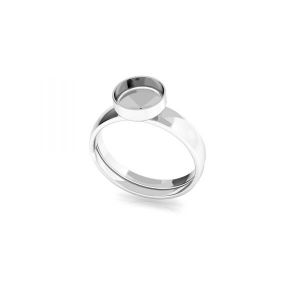 Univerzální prsten - kulatá miska z pryskyřice*stříbrná AG 925*U-RING FMG-R 1,75x6 mm