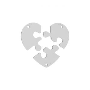 Přívěsek - puzzle srdce*stříbrný AG 925*LK-0324 - 0,50 19x20 mm