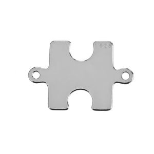 Přívěsek konektoru - puzzle*stříbrný AG 925*BL-0204 - 0,40 13,5x19,7 mm