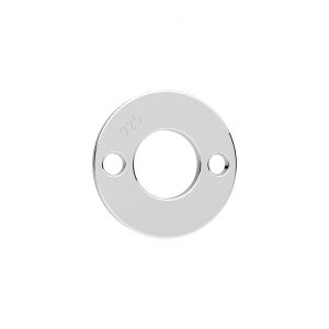 Závěsná spojka - kulatá destička s otvorem*stříbrná AG 925*BL-0215 - 0,40 9,7x9,7 mm