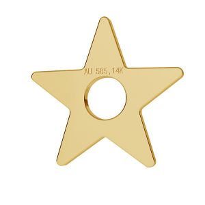 Hvězda přívěsek zlato 14K LKZ-00011 - 0,30 mm
