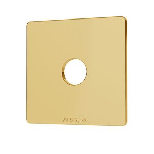 Ctverec přívěsek zlato 14K LKZ-00012 - 0,30 mm