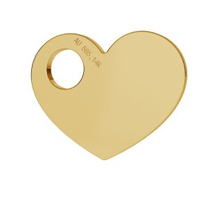 Srdce přívěsek zlato 14K LKZ-00014 - 0,30 mm