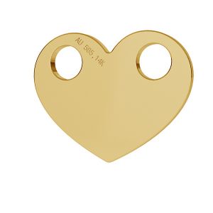 Srdce přívěsek zlato 14K LKZ-00015 - 0,30 mm