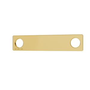 Obdélník přívěsek zlato 14K LKZ-00018 - 0,30 mm