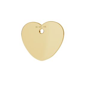 Srdce přívěsek zlato 14K LKZ-00023 - 0,30 mm