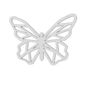 Motýl origami přívěšek stříbrný, LK-0678 - 0,50