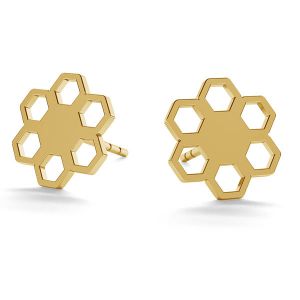 Květ náušnice zlato 14K LKZ-00668 KLS - 0,30 mm