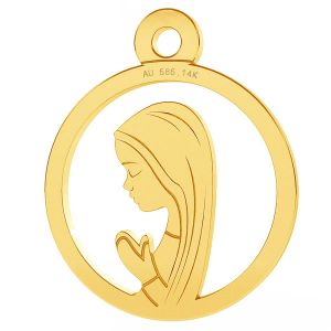 Kvetina přívěsek, zlato 14K, LKZ-00661 - 0,30