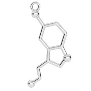 Serotonin chemický vzorec přívěsek, stříbro 925, ODL-00325