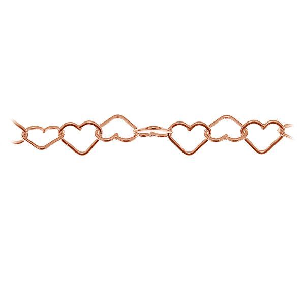 Srdce stříbrné řetězy v metrech, SRC 045 3,5x4 mm
