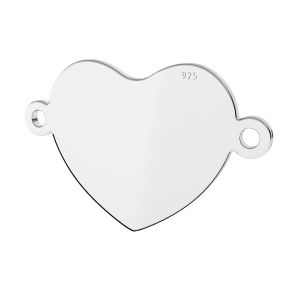 Srdce přívěsek, stříbrno 925, LK-1326 - 0,50