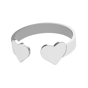 Srdce prsten, stříbrný, LK-1404 - 0,50