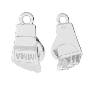 MMA rukavice přívěšek stříbrný, ODL-00473