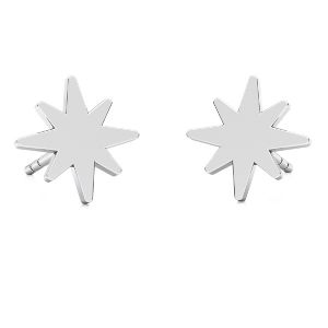 Hvězda náušnice, stříbrný 925, LKM-2239 KLS - 0,50