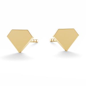 Trojúhelník náušnice zlato 14K LKZ-00935 KLS - 0,30 mm
