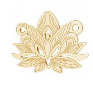 Lotus květ přívěsek*zlato 585*LKZ14K-50050 - 0,30 12,3x15,8 mm