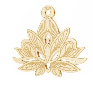 Lotus květ přívěsek*zlato 585*LKZ14K-50049 - 0,30 14,4x15,8 mm