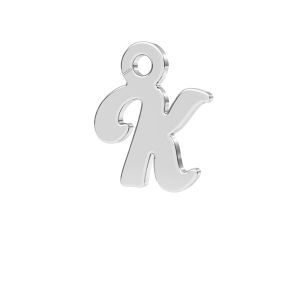 Písmeno K privesek*stříbro 925*LK-0076 - 0,50 7,8x9,3 mm
