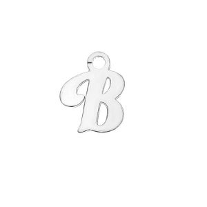 Písmeno B privesek*stříbro 925*LK-0076 - 0,50 6,6x9,5 mm