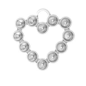 Srdeční přívěsek Swarovski pearls, ODL-00789 24x24,5 mm (5818 MM 4)