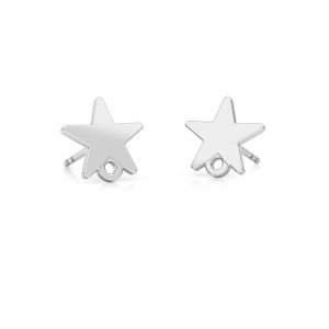 Hvězda náušnice, stříbrný 925, KLS LKM-2611 - 0,50 8,8x9 mm
