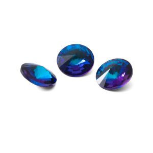 Kolo krystal 10mm, RIVOLI 10 MM GAVBARI SHIMMER BLUE