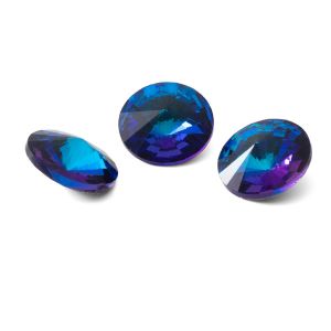 Kolo krystal 12mm, RIVOLI 12 MM GAVBARI SHIMMER BLUE