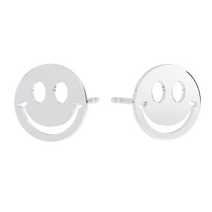 Usměj se emotikon náušnice, stříbrný 925, KLS LKM-3005 - 0,50 10x10 mm