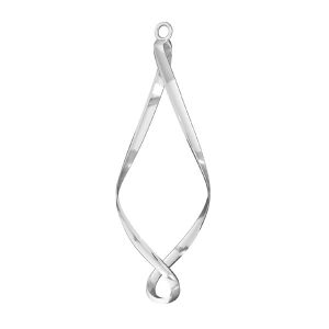 Spirála přívěšek stříbrný 925, EARRING 024 16,1x49 mm