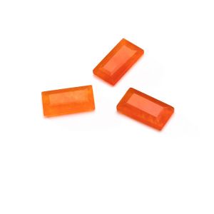 Obdélník Oranžový nefrit, 5x10 mm GAVBARI, polodrahokam