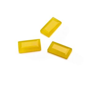 Obdélník Zltá chalcedón, 5x10 mm GAVBARI, polodrahokam