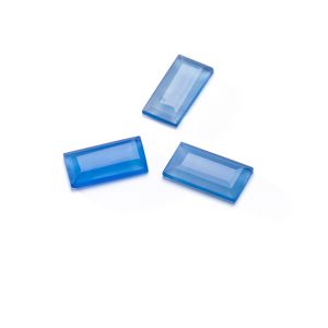 Obdélník Kremeň zafír, 5x10 mm GAVBARI, polodrahokam