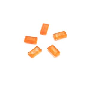 Obdélník Oranžový nefrit, 2,5x5 mm GAVBARI, polodrahokam