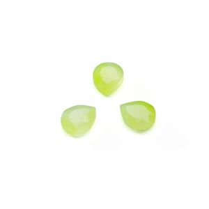Pokles, plochý chrbát, light green Jade 5x6 MM GAVBARI