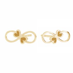 Znamení nekonečna náušnice, zlato 14K, KLS LKZ14K-50136 5x12 mm - 0,30 mm