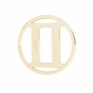 Přívěsek - blíženci znamení zvěrokruhu, zlato 14K, LKZ14K-50180 - 0,30 12x12 mm