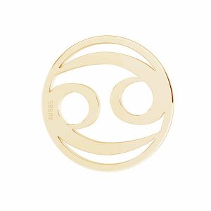 Přívěsek - rak znamení zvěrokruhu, zlato 14K, LKZ14K-50185 - 0,30 12x12 mm