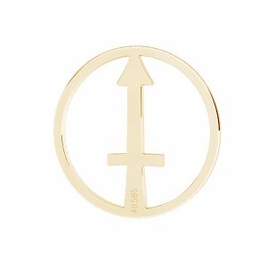 Přívěsek - střelec znamení zvěrokruhu, zlato 14K, LKZ14K-50188 - 0,30 12x12 mm
