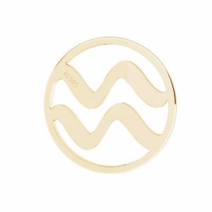 Přívěsek - vodnář znamení zvěrokruhu, zlato 14K, LKZ14K-50190 - 0,30 12x12 mm