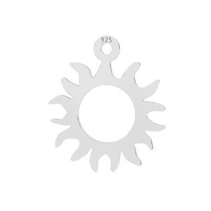 Přívěsek - Sluníčko - Ažurový plíšek*stříbro 925, LKM-3130 - 0,50 12,8x14,7 mm