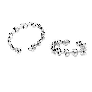 Prsten stříbrny, stříbro 925, U-RING ODL-01051 4x20 mm