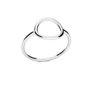 Kolo prsten, stříbrny 925, RING ODL-01069 10x18,5 mm R-11