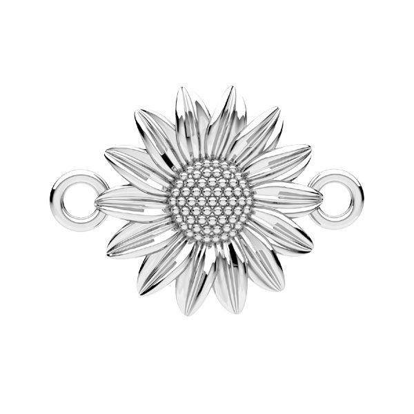 Přívěsek - květ slunečnice*stříbro 925*ODL-01085 13,8x19,3 mm