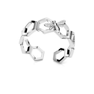Prsten stříbrny, stříbro 925, U-RING ODL-01073 5,7x20 mm