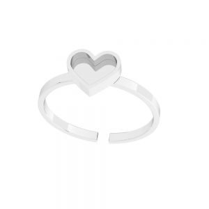 Prsten srdce*stříbrný 925*U-RING ODL-01117 6,5x20 mm
