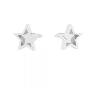 Hvězda náušnice*stříbrný 925*KLS ODL-01118 7x7 mm