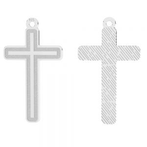 Kříž přívěsek stříbrný 925, LKM-3094 - 0,60 13,4x23,1 mm