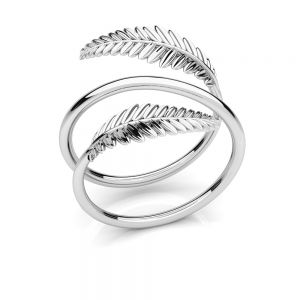 Listy prsten stříbrny 925, U-RING ODL-00602 6,5x15 mm